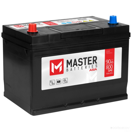 Автомобильный аккумулятор 90 Ah MASTER BATTERIES Asia L+